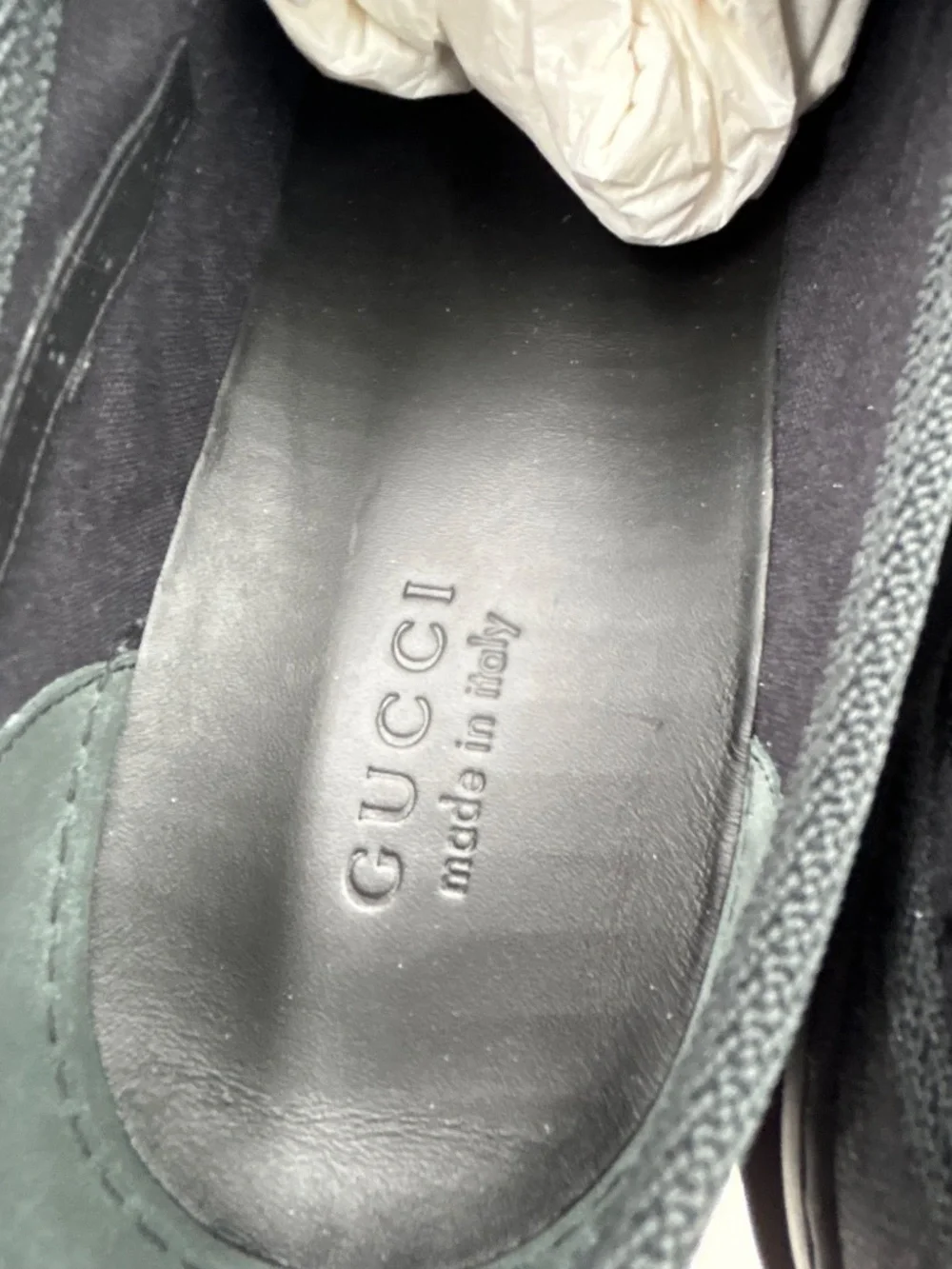 Men’s Gucci Web Lace-Up Shoes. Size 13. Made in Italy.